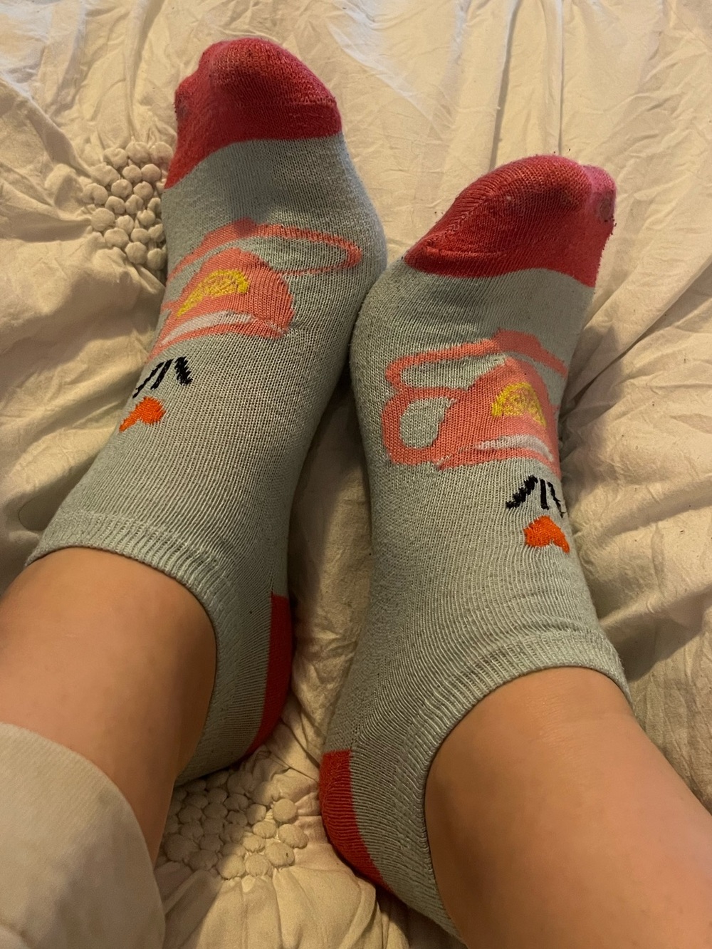 well worn ankle socks